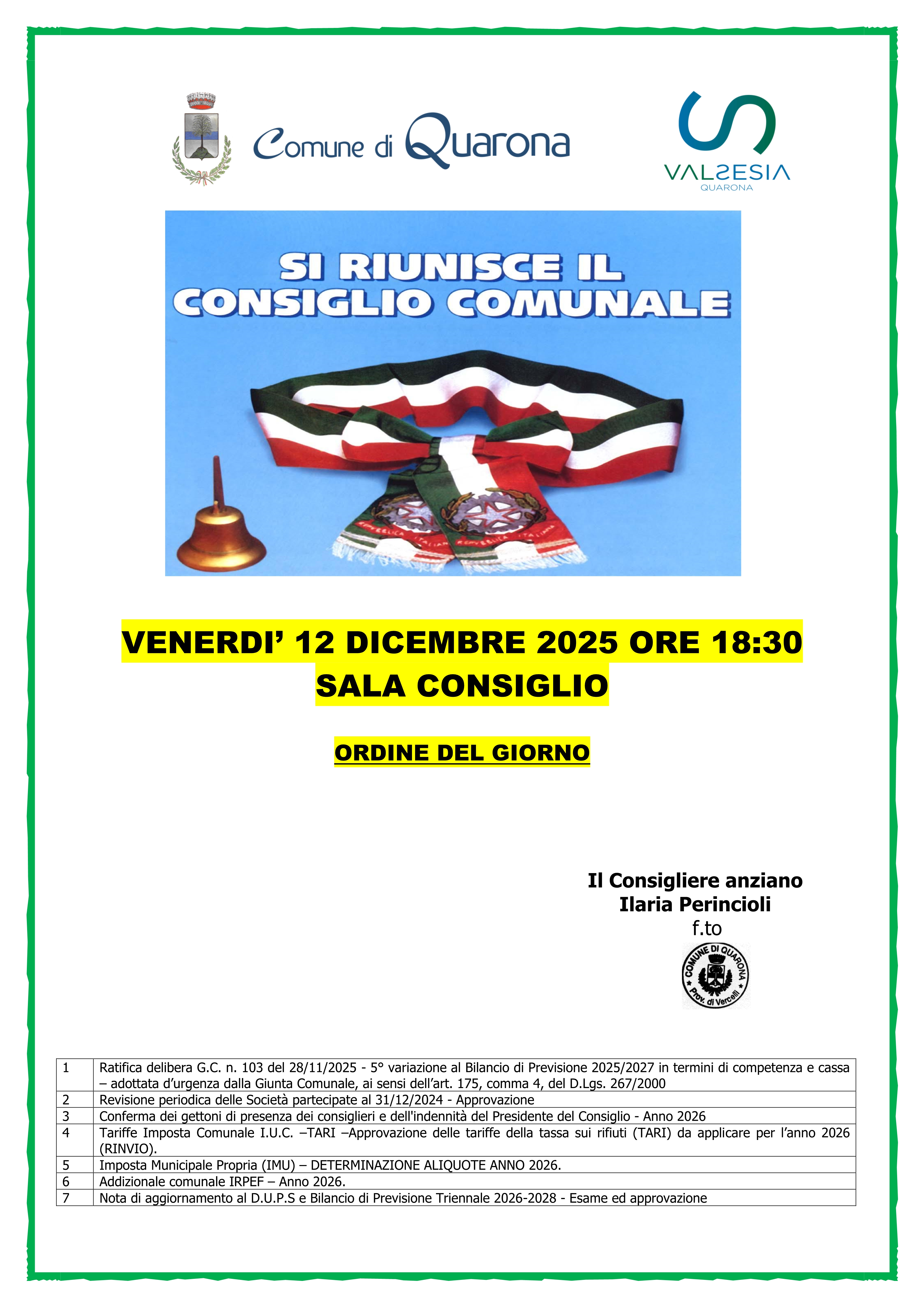 Consiglio Comunale